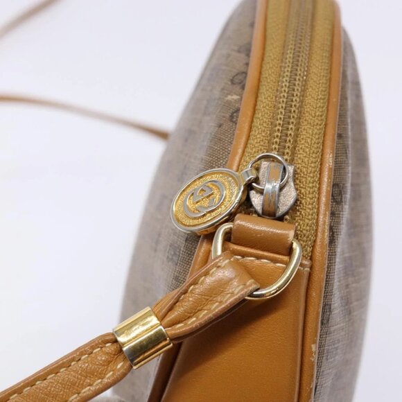 GUCCI Micro GG Supreme Shoulder Bag PVC Beige Gold Auth BA5021 - Picture 14 of 16